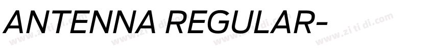ANTENNA REGULAR字体转换